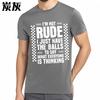Streetwear Sommer Für Sie T-Shirt Ich bin nicht unhöflich, ich habe nur den Mut, das zu sagen, was jeder denkt Kurzarm Atmungsaktiv