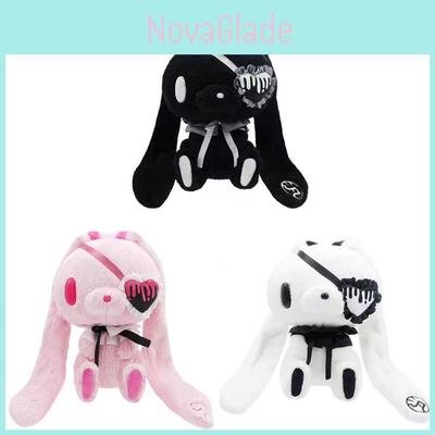 Gloomy Bunny Gothic Eye Patch Plush Toy Keychain With Soft Pp Cotton For Collectors