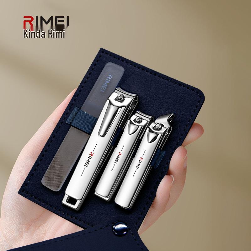 

Jinda Rimei Nail Clipper Set: Toenail Clippers and Pedicure Scissors for Men and Women серебряный