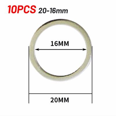 Saw Blade Reducer Ring 10pc Saw Cutting Washer Inner Hole Adapter Ring Blade Aperture Change Washer 25.4-16 22-16 25.4-20 20-16