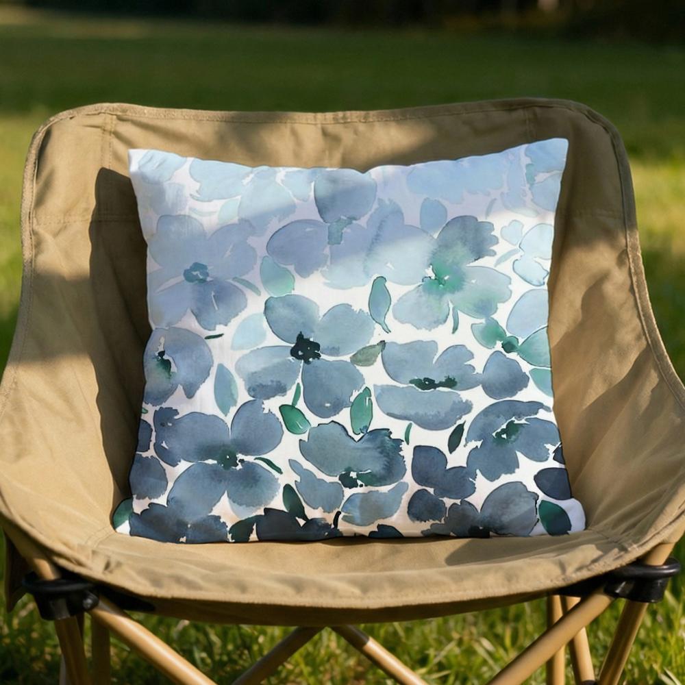 Painted Blue Print Creative Cushion Cover Soft Reversible Durable Pillow Cover MultiScene Use for Home Car Daily Comfort