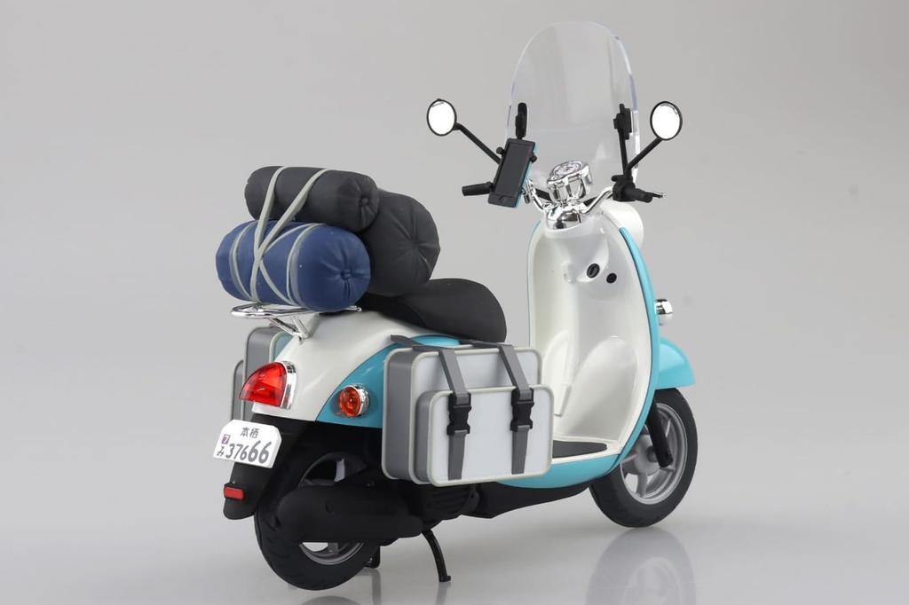 Aoshima Bunka Kyozaisha Yuru SEASON3 The Bike Series Rin Scooter Scale Plastic Model Camp No.YU-01 Shima's 1/12 Color-coded (Motorcycle)