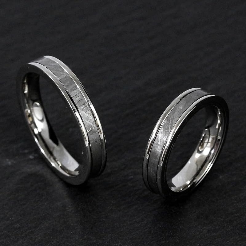 [varnish] Meteorite Meteorite Ring Ring Stainless Simple KN-RG001-MT (No. 11)
