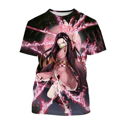 Moda Estiva Anime Devil Killer T-shirt Stampata in 3D Stile Neutro Harajuku Maglietta Anime Cool