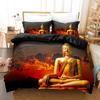 High Quality 3d Duvets And Bedding Sets Duvet Buddhist Images Quilt Cover Set Kid,twin Full Queen King Bedroom Set Home Textile