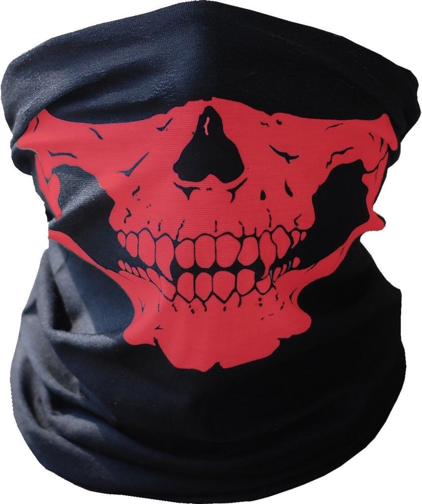 16-in-1 Multifunctional Skull Mask Halloween Half Face Masks - Sports Magic Scarf Headband Headwear