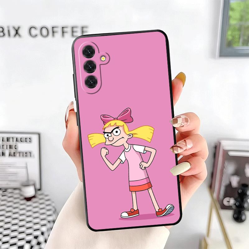 Cartoon Hey Arnold Helga Weiche Handyhülle für Samsung A17 A37 A57 A16 A26 A36 A56 A15 A25 A35 A55 A14 A24 A34 A54 A13 A23 A33 A53