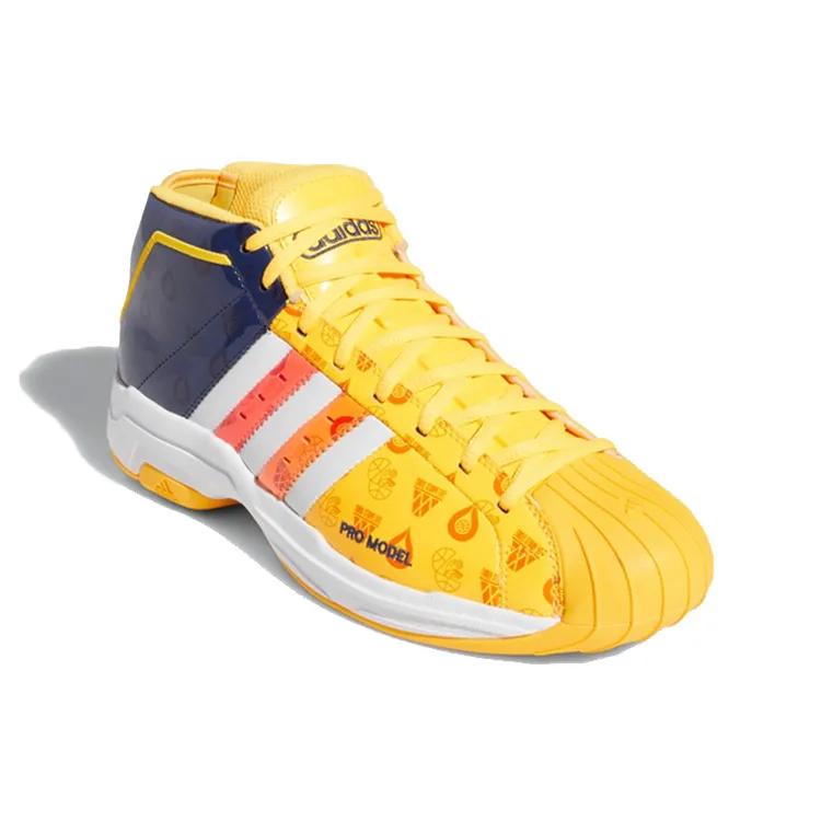 Adidas Pro Model 2G 'Signal Orange Indigo' (Unisex) Tech Indigo / Cloud White / Signal Pink Basketball Shoes FV8387