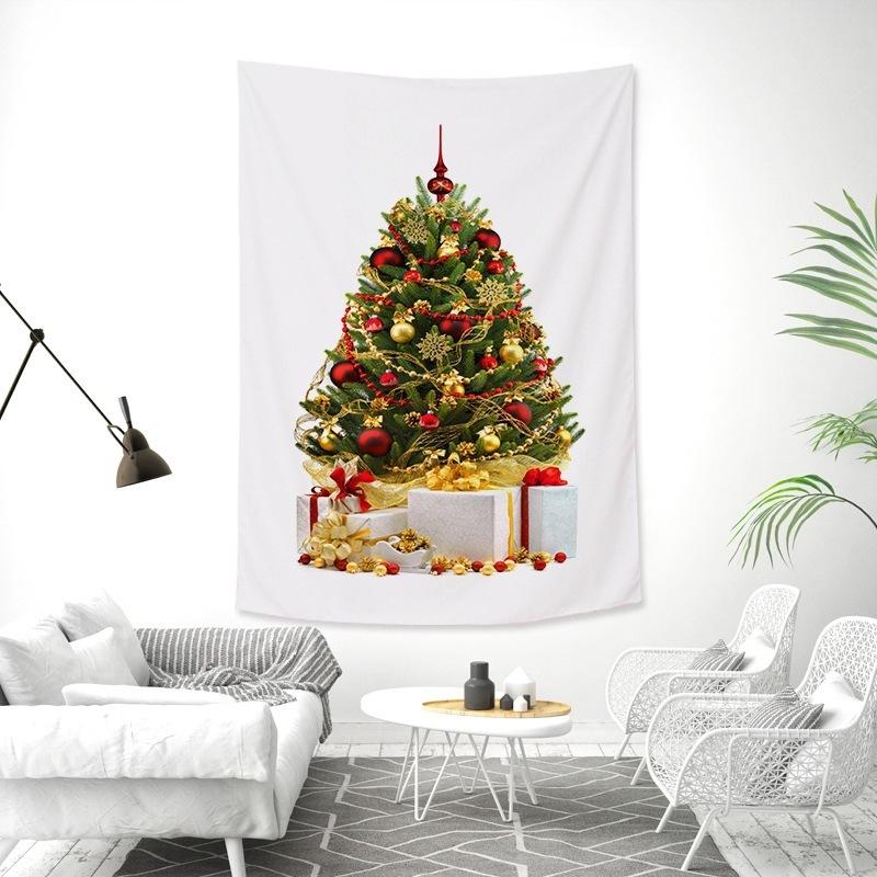 Christmas tree tapestry holiday party decoration  background cloth living room bed dormitory  home