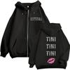 Singer TINI STOESSEL FUTTURA Tour New Zip Up Hoodie Men Women Fashion Jacket Sweatshirt Vintage Oversized Zipp