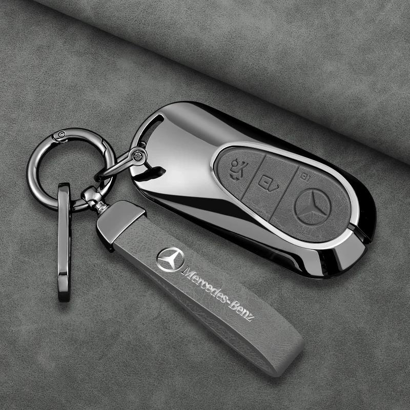 Car Remote Key Case Cover Shell Protector Fob Bag For Mercedes Benz C S Class W223 W206 Maybach S400 S450 S500 Auto Accessories CS1