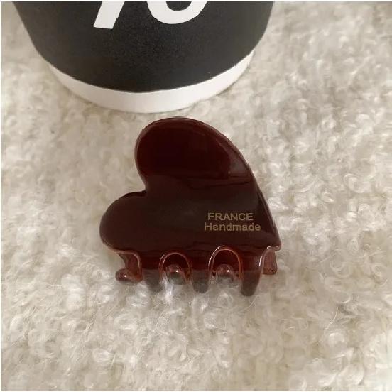 3,5 cm Lille Hårklo Acetat Hårklemmer til Piger Søde Hjerteformede Hårspænder Kvinder Hårtilbehør Hårnåle og Klemmer