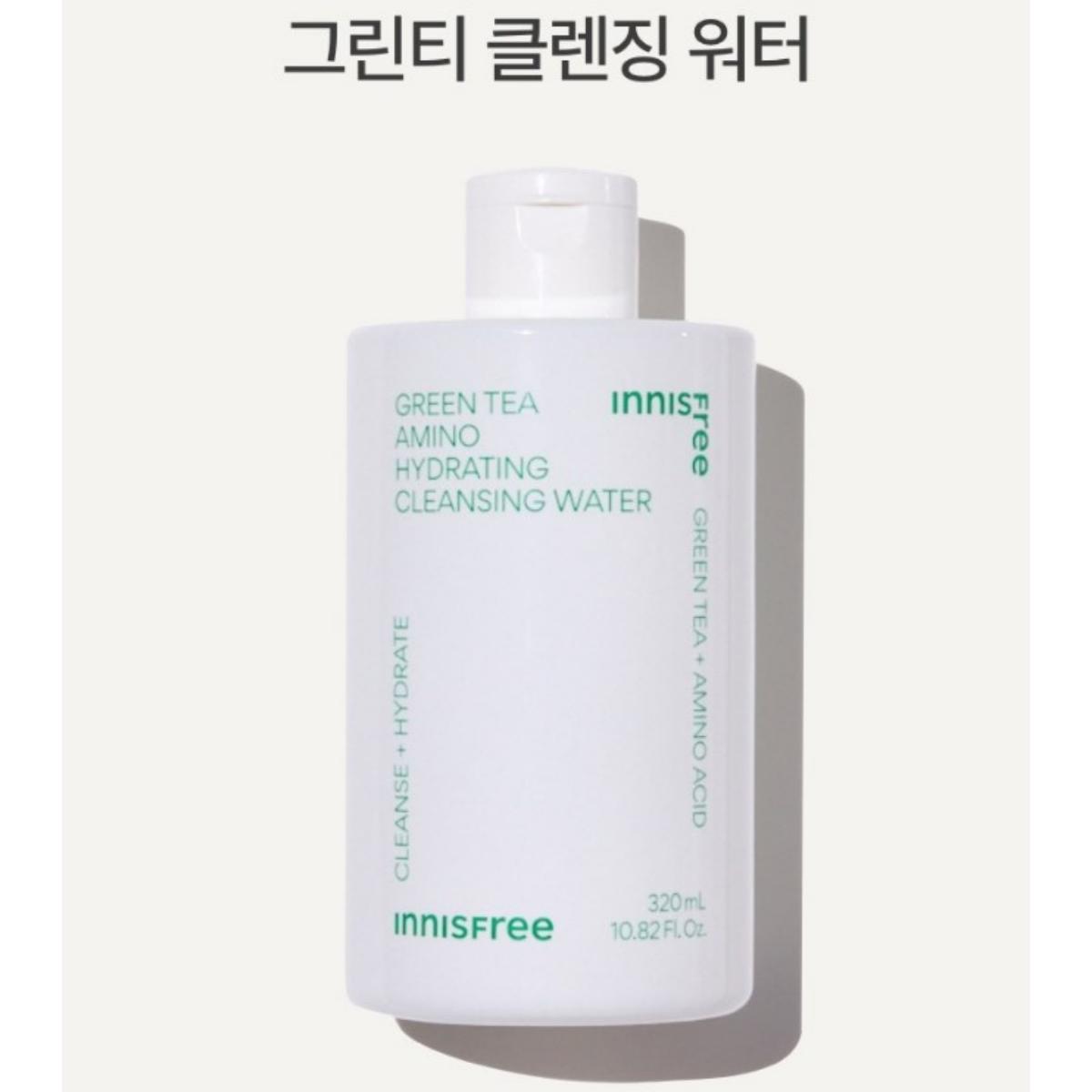 

Innisfree Увлажняющая очищающая вода с аминокислотами Green Tea 320 мл 320ml X 1PCS