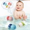 Baby Bath Toys Water Chain Clockwork Bathing Cute Swimming Turtle Toy Toddler Pool Beach Classic Toy For Kids Water Playing