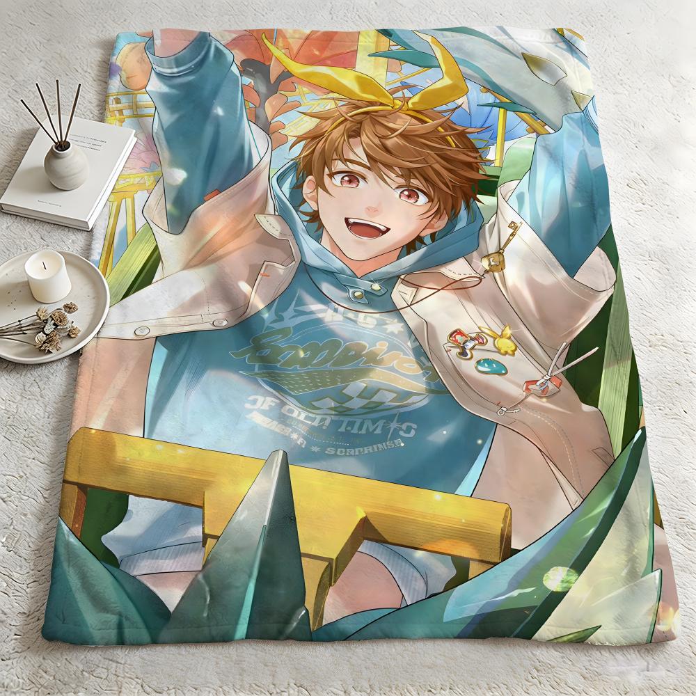 Game TTears of Themiss Throw Warm Soft Flannel Blanket Multiuse for Sofa Bed Camping Travel Nap