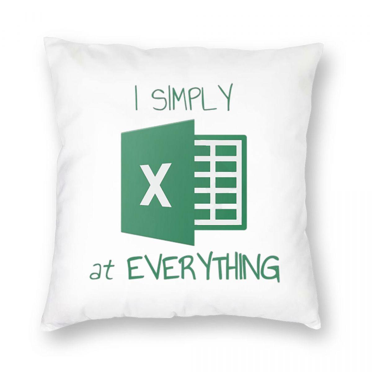 I Simply Excel At Everything Square Pillowcase Pillow Cover Cushion Throw Pillow For Home Bedroom Car Peach skin 18*18(CM)-1Pcs