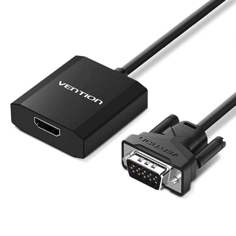 Weixun VGA To HDMI Converter with Audio - HD Adapter Cable for Computer, TV, Projector