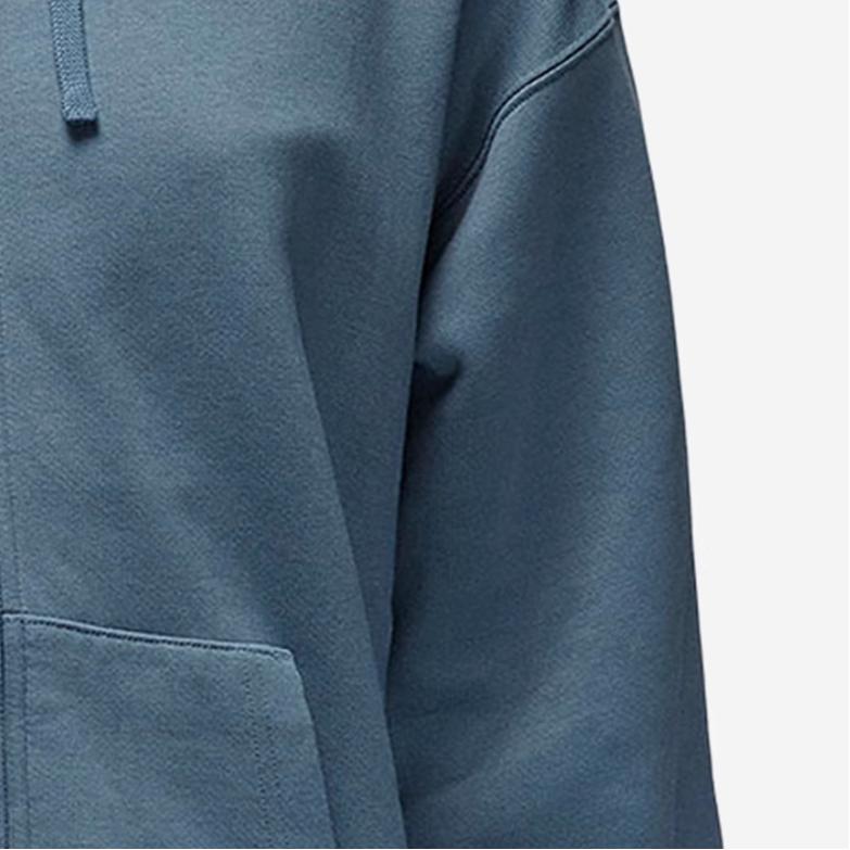 Jordan Solid Color Logo Zip-Up Hoodie Women Tops Blue DZ3360-031