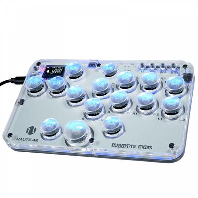 Leverless Arcade Controller Fighting Stick Mini Type Arcade Joystick for PCSwitchPS4 PS3 Akekon RGB Light Mini Type High Precision High Response Thin