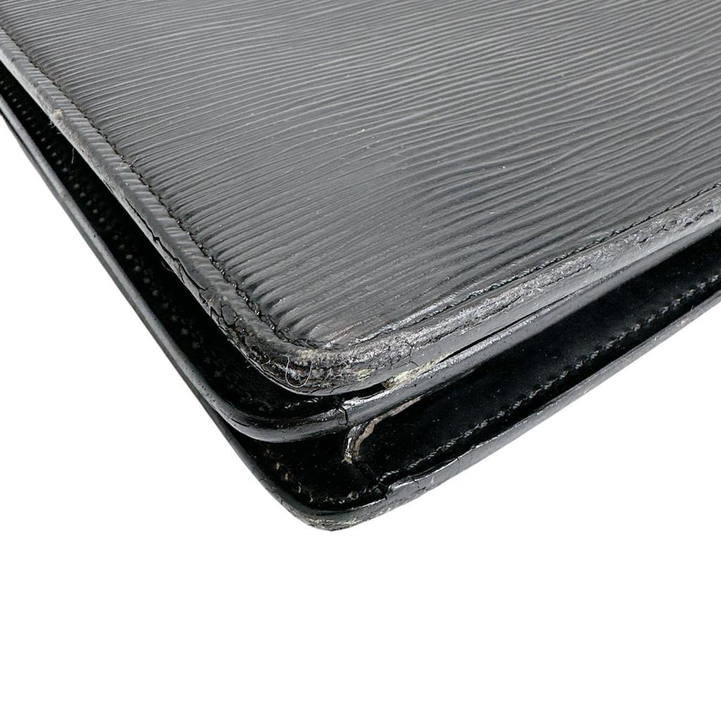 Louis Vuitton Epi Serviette Ambassador Business Bag Epi Leather Black M54412 Used