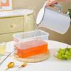 Refrigerator Drink Dispenser 4L Fridge Drink Bucket Dispenser With Spigot And Lid Clear Leakproof Liquid Tank Container