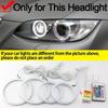 for BMW 3 Series E90 E92 E93 M3 07-13 Accessorie Cotton RGB Angel Eyes DRL, 16 Colors, 4 Dynamic Modes, Brightness Adjustment