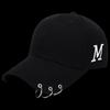 Baseballová čepice ZHENYUEQI s M-Logem a Dekoračním Kroužkem