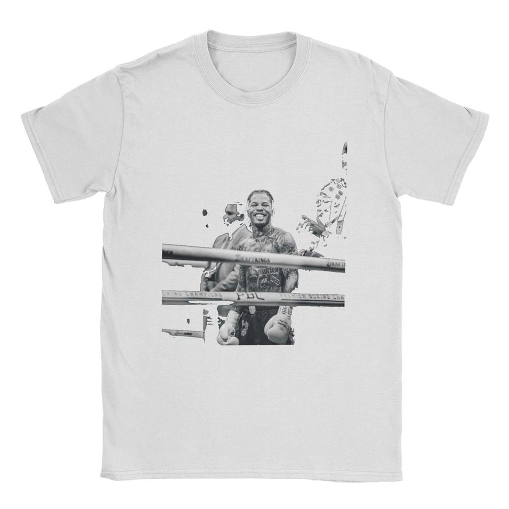 Men T-Shirt Tank Gervonta Davis Vintage Pure Cotton Tees Short Sleeve T Shirt Crewneck Clothing Birthday Gift