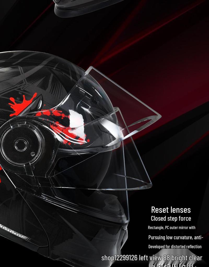 Wild Horse 3C Certified Motorcycle Helmet, Winter Anti-Fog Full Face, All-Season Flip-Up with Double Visor for Men & Women.