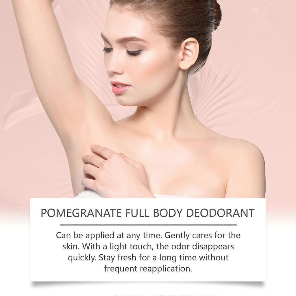 Pomegranate Body Fragrance Stick, Portable, Fresh and Long-lasting Fragrance, Pomegranate Essence Skin Care Deodorant.