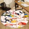Pippi Longstocking Pattern Round Rug, Indoor/Outdoor Mat, for Picnic, Gameroom, Bedroom, Office, Living Room, Home Decor Carpet, Birthday Gift
