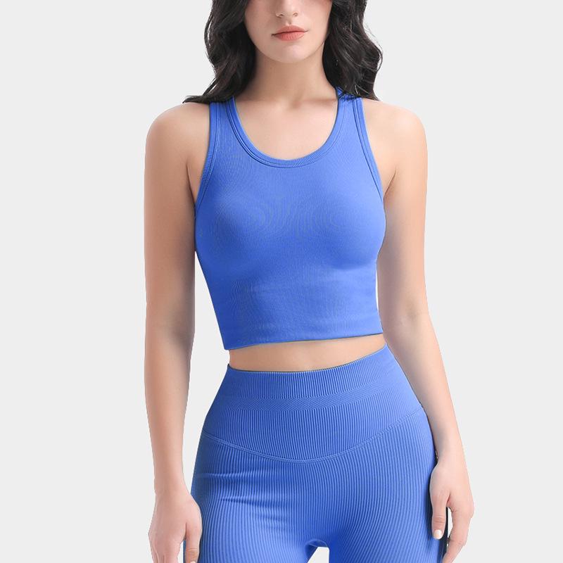 

Женский топ для йоги без рукавов с нагрудными вкладышами, с закрытыми подмышками, легкий для весны/лета, универсальная одежда для внутреннего/внешнего ношения Extra Large