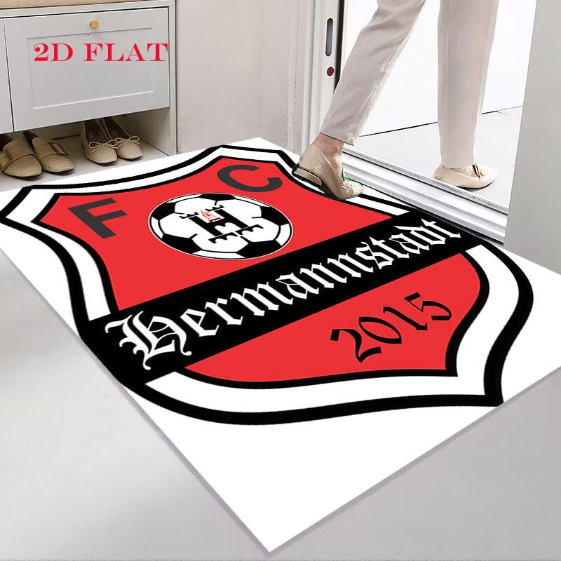 FC Hermannstadt Teppich für Wohnzimmer Schlafzimmer Zuhause Sofadekoration, Rutschfeste Bodenmatte für Kinder zum Spielen