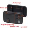 HLLQ9 Car Sun Visor Glasses Box Sunglasses Clip Card Ticket Holder for Skoda Fabia Kamiq Yeti Octavia Superb Kodiaq Karoq Rapid Scala