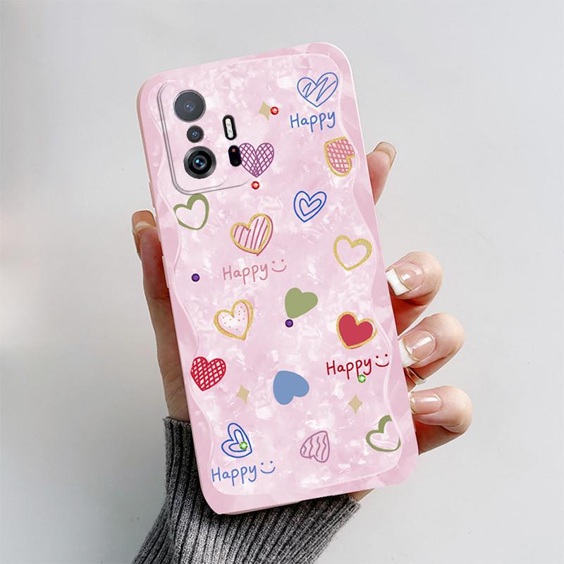 

Phone Case For Xiaom Mi 11T 11 T Pro Funda Cute Cat Cartoon Dog Fox Case Xiaomi 11T Mi11T Pro Matte Soft TPU Back Cover Bumper Mi 11T PRO