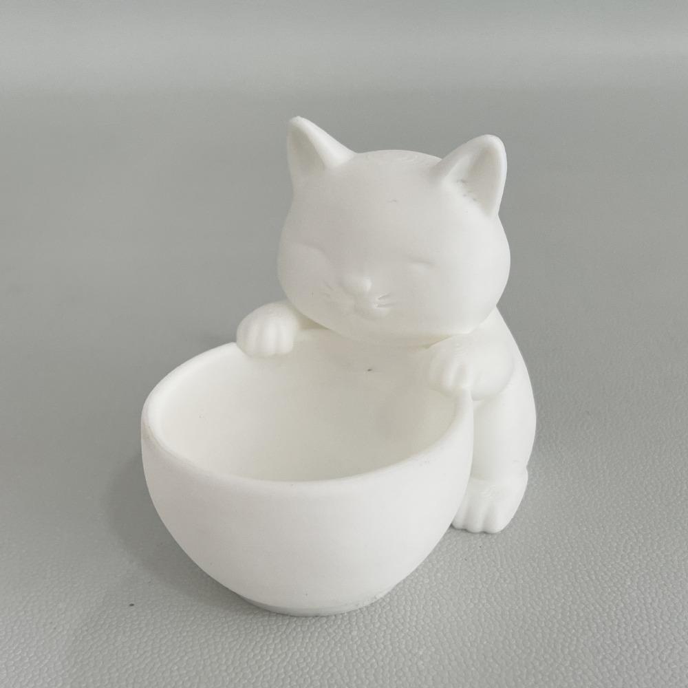 Mini Small Flowerpot Cat-Shaped with Drainage Holes Cacti Potted Plant Uniquely Designed Succulents Planter Pot