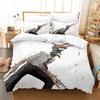 Chainsaw Man Beding Set Anime Carton Twin Beding Set Double 3 Piece Bed Soft with Soft Fabric Duvet Cover Double King Cover Home Textile