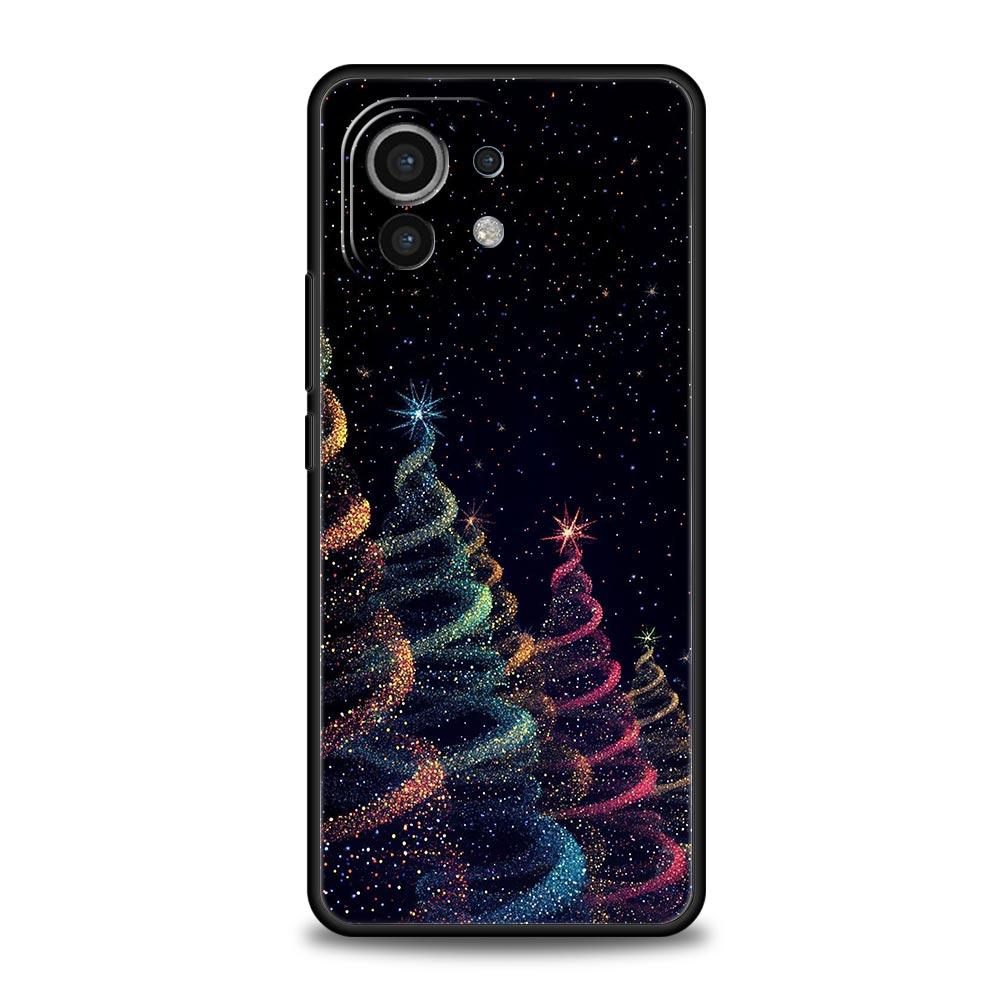 Phone Case For Xiaomi Mi 15 14 14T 13T 12T Pro 12 13 11 Lite 5G 11T X6 X5 Pro Soft TPU Cover Merry Christmas Tree