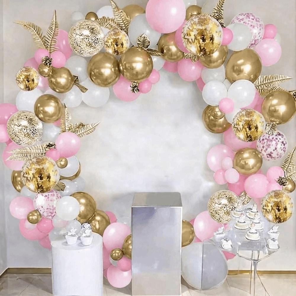 30Pcs 12 Inch Confetti Balloons Metallic Finish Balloons Set Latex Balloons Wedding Decoration