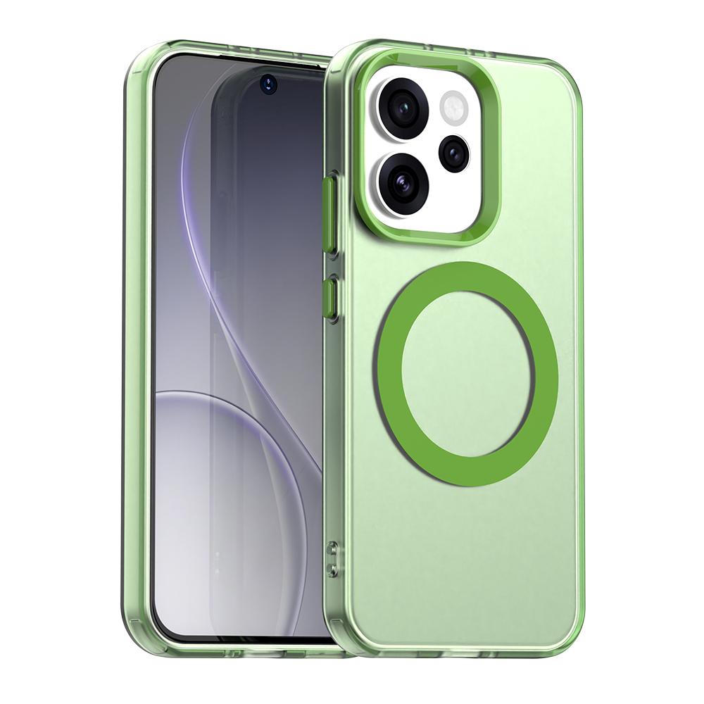 

Frosted Clear Candy Color Magnetic Wireless Charging Case For OPPO Reno 15 Pro Max 14 13F12 12Pro Cover Transparent Back Shell OPPO Reno15 Pro