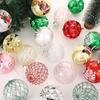 9 Pcs 8 Cm Christmas Ball Ornaments For Holiday Wedding Party Tree Decorations,gold/red/sliver/rose Sliver