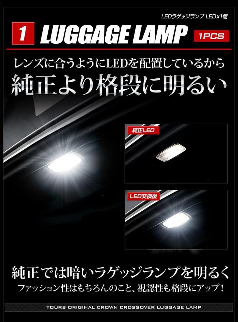 YOURS Crown Crossover Dedicated Interior LED Set Luggage Door Courtesy Vanity Interior Lights Custom Designed CROWN CROSSOVER Custom Parts Accessories