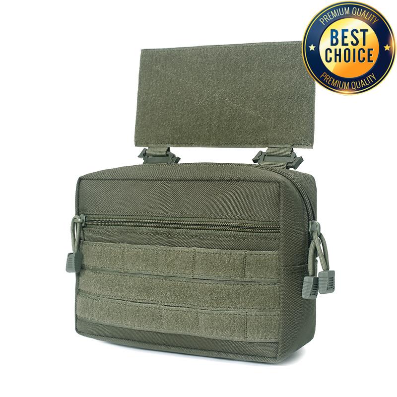

Тактичний підсумок 1000D Сумка для живота з відкидним клапаном для D3 Chest Rig MK3 Мисливський жилет Плейт керіер Сумка для зберігання армія зелений колір