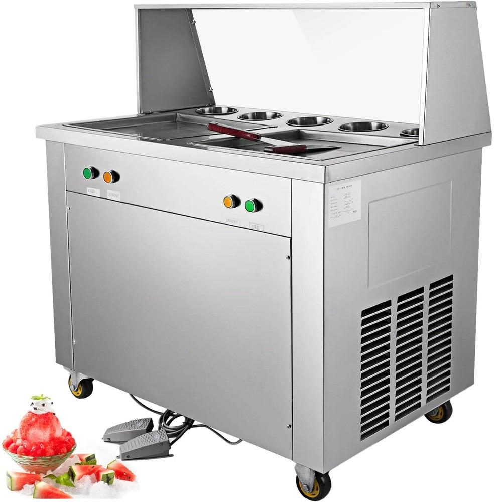 Macchina Commerciale per Gelato Arrotolato 1600W Attrezzatura Speciale per la Preparazione di Gelato Arrotolato