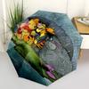 Rainy Day Winnie the Pooh Themed Automatic Opening and Closing Umbrella, Brightly Colored 8-rib Portable Umbrella, Suitable for Men and Wome