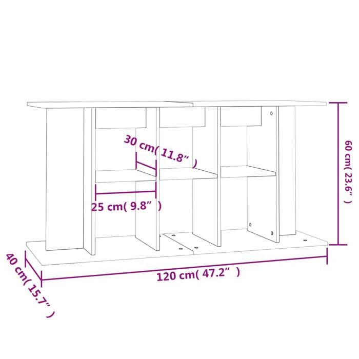 VidaXL Aquarium Stand, Aquarium Cabinet with Storage, Aquarium Base Cabinet, Interior Decoration, 833591