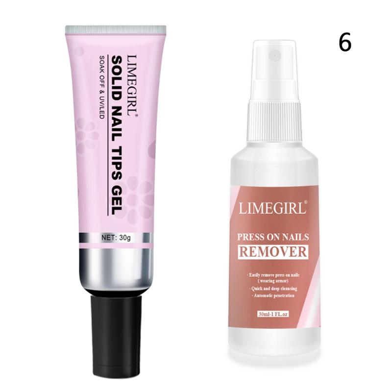 30G Weiche Nagelspitzen Gel Transparentes Patch Gel Für Falsche Nägel Verlängerung Stark Klebendes Röhrchen Spitzenkleber UV Soak Off Salon Maniküre