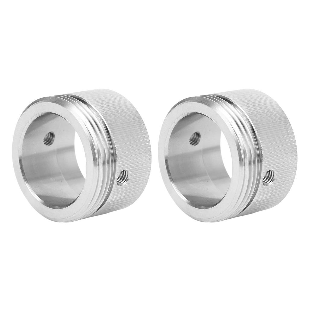 2Pcs Heat Valve Adapter Set 304 Stainless Steel Thermostat RA Adapter with Vertical Stripes Appearance M30 X 1.5