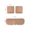 Car Seat Cushion Fur Cushion for and Rear Front and Rear 3-Piece Set, Driver, Passenger, Seats, Universal, (White) [Used]