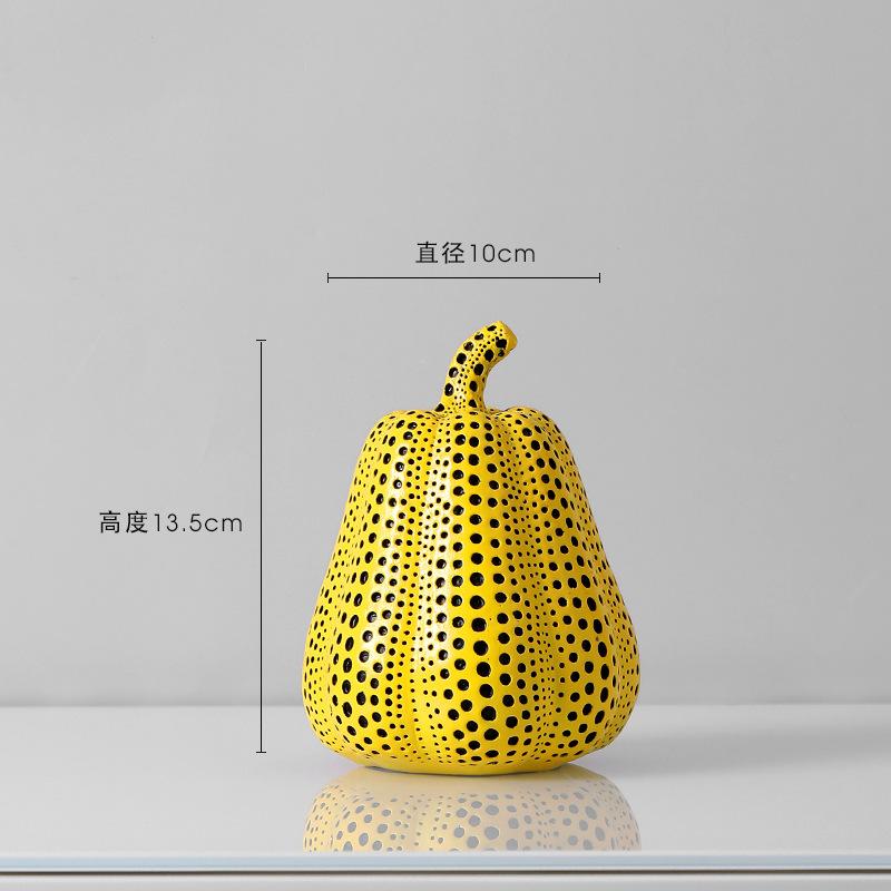 Kürbis Kusama Yayoi Ornamente Moderne Skulptur Punktmuster Eule Vogel Kunst Haus Innen Dekoration Büro Kunst Hochzeiten Weihnachten